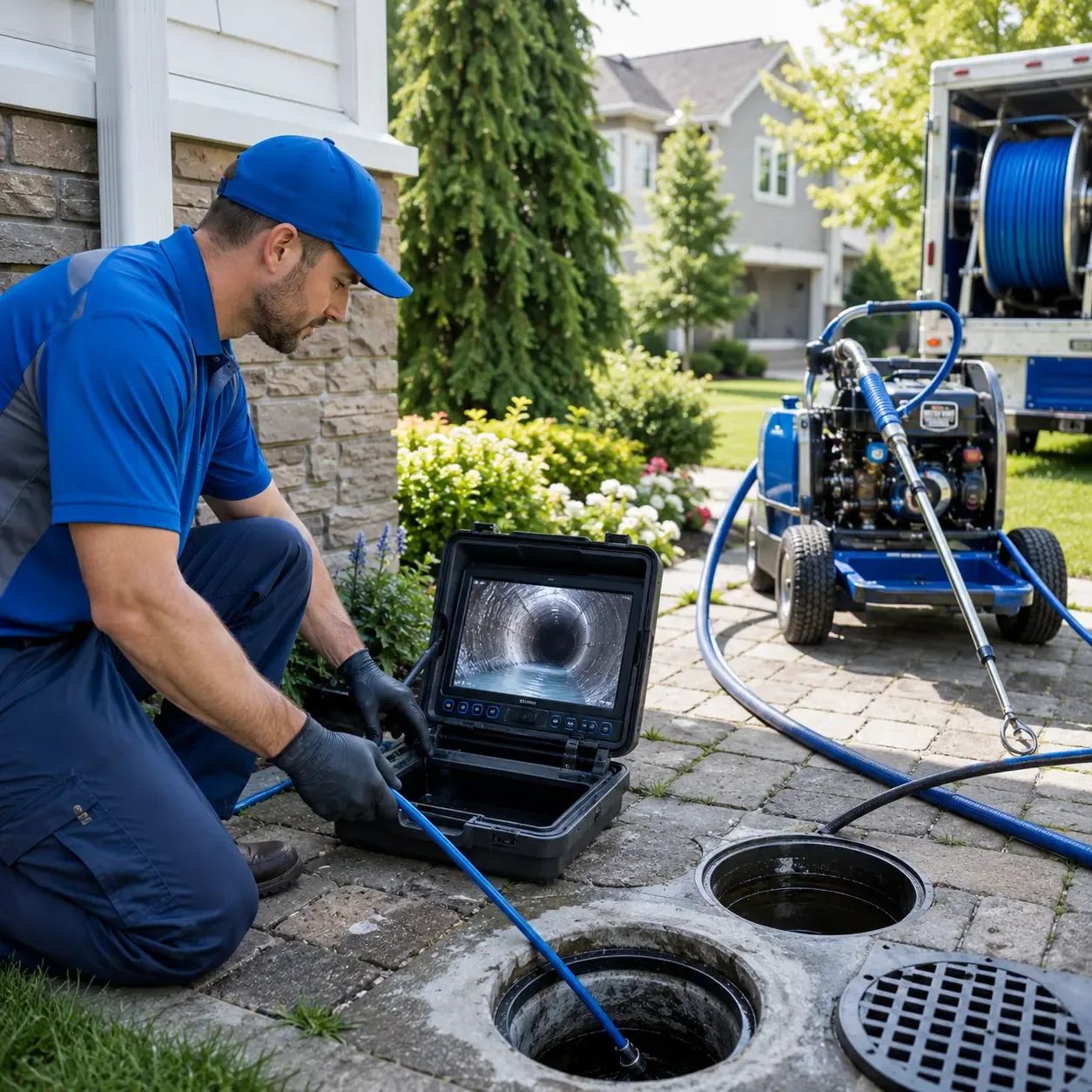 Outdoor drain cleaning professionals serving Apulia Station, NY